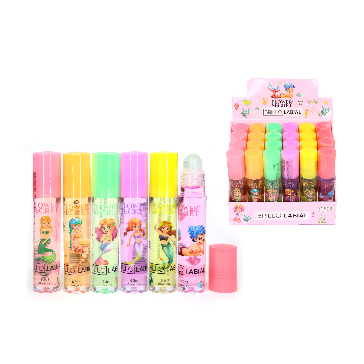 BRILLO LABIAL DISEÑO SIRENA - Ilahui Perú | Productos Kawaii